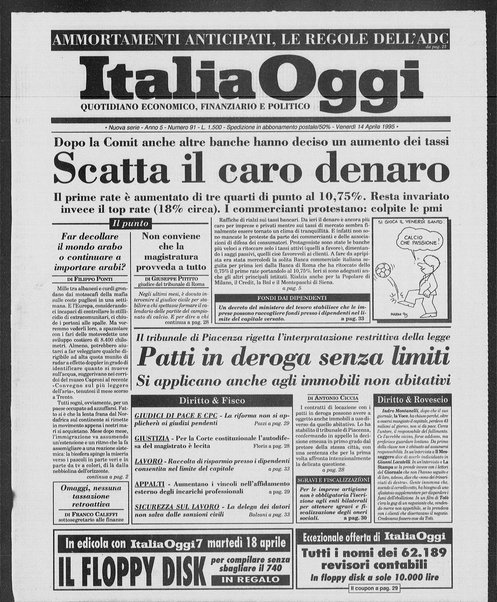 Italia oggi : quotidiano di economia finanza e politica